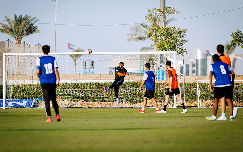 A friendly match between the students of Abu Dhabi and Ajman